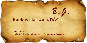 Borkovits Jozafát névjegykártya